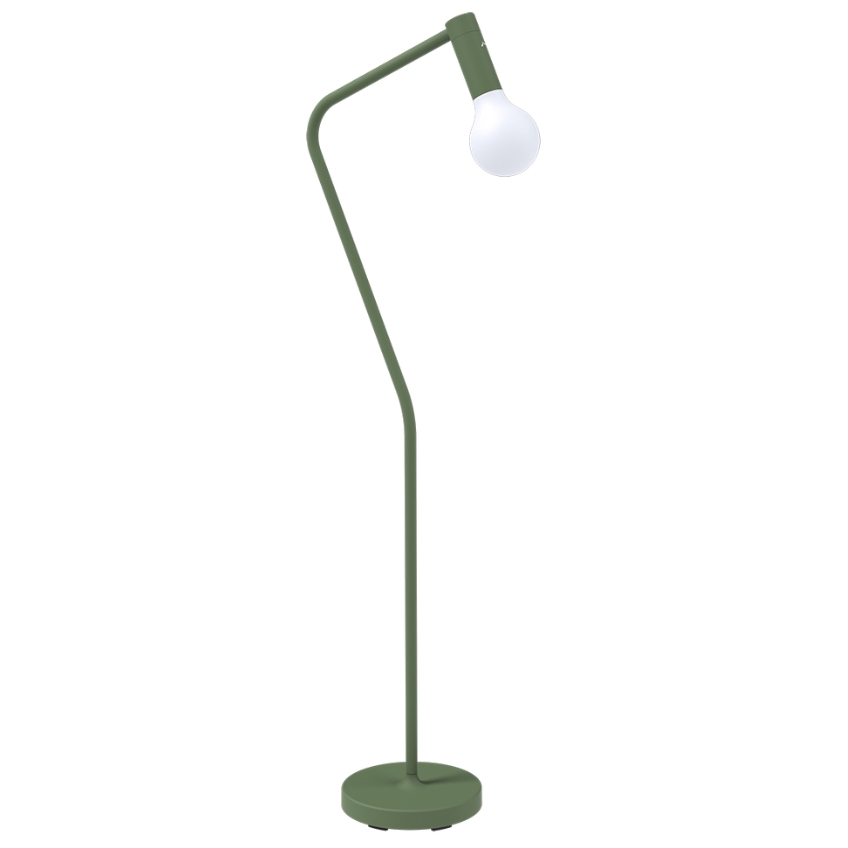 Kaktusově zelená kovová nabíjecí stojací LED lampa Fermob Aplo 138 cm Fermob