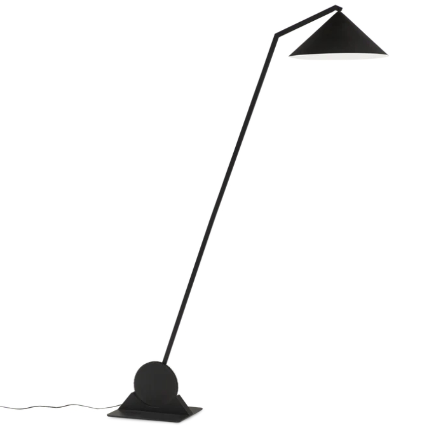 Northern Černá kovová stojací lampa Gear 190 cm Northern