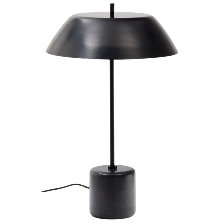 Černá kovová stolní lampa Kave Home Sayra Kave Home