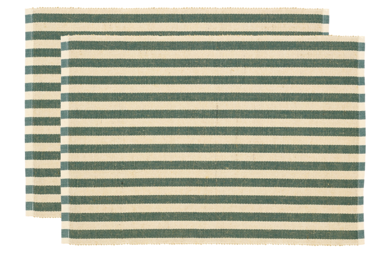 Södahl Set dvou zelených prostírání Stripe 48 x 33 cm Södahl