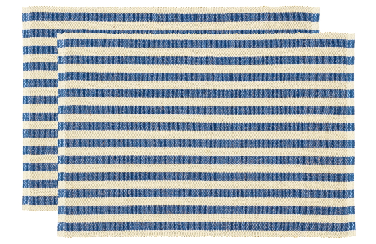 Södahl Set dvou modrých prostírání Stripe 48 x 33 cm Södahl