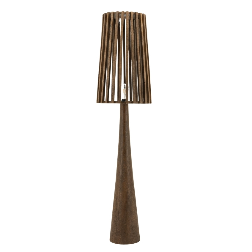 By-Boo Hnědá dřevěná stojací lampa Guard 162 cm By-Boo