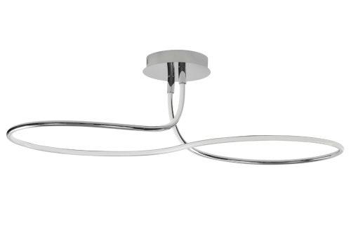 Stříbrné kovové stropní LED světlo Nova Luce Fungo 102 cm Nova Luce