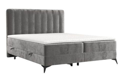 Maison de Rêve Šedá čalouněná postel boxspring AGGAZ 180 x 200 cm Maison de Rêve