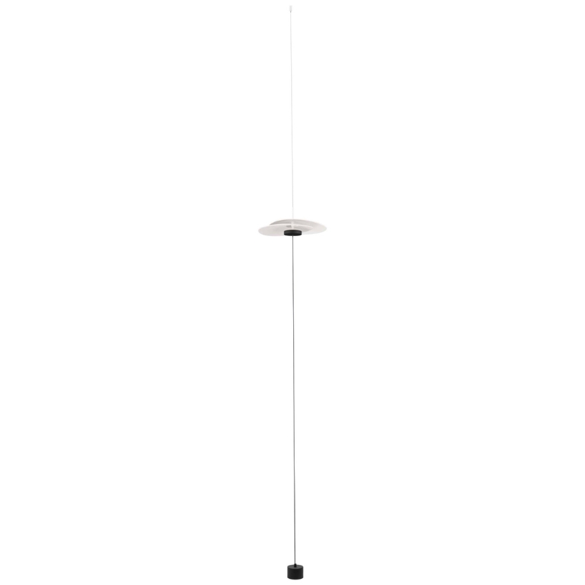 Bílá kovová stojací LED lampa Nova Luce Olea 340 cm Nova Luce