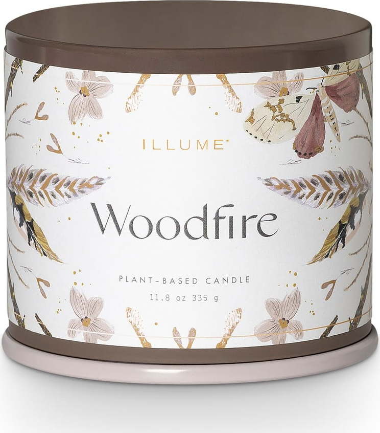 Vonná sojová svíčka doba hoření 50 h Woodfire – ILLUME x Bloomingville ILLUME x Bloomingville